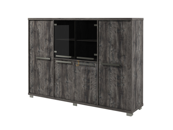 Кабинет руководителя Офисный шкаф четырёхсекционный с 4 полками Z-34-12