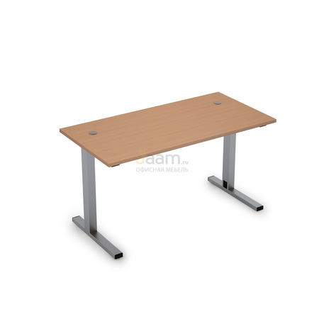 Мебель для персонала Стол рабочий прямолинейный с кабель-каналом (L-образная опора) 2МLК.069