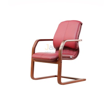 Офисный стул Мара/В Кожа нестандартная/база дерево