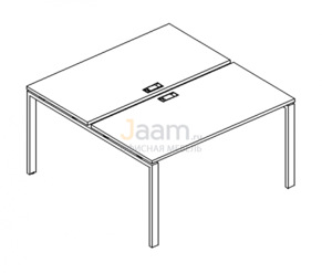 Мебель для персонала Рабочая станция на металлокаркасе UNO Б1 175 БП