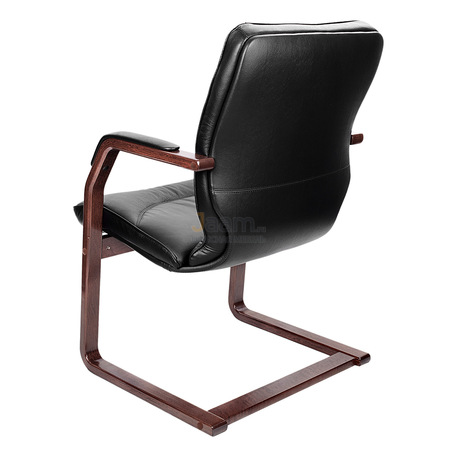 Кресло LEEDS WOOD C кожа+кож.зам.
