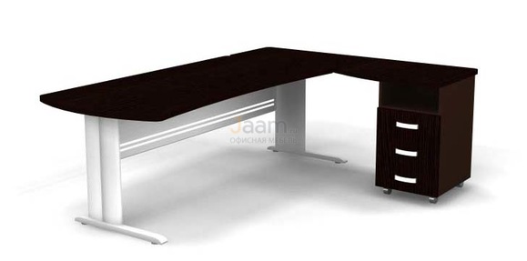 Мебель для персонала Угловое рабочее место на L-обр. каркасе правое B190/1